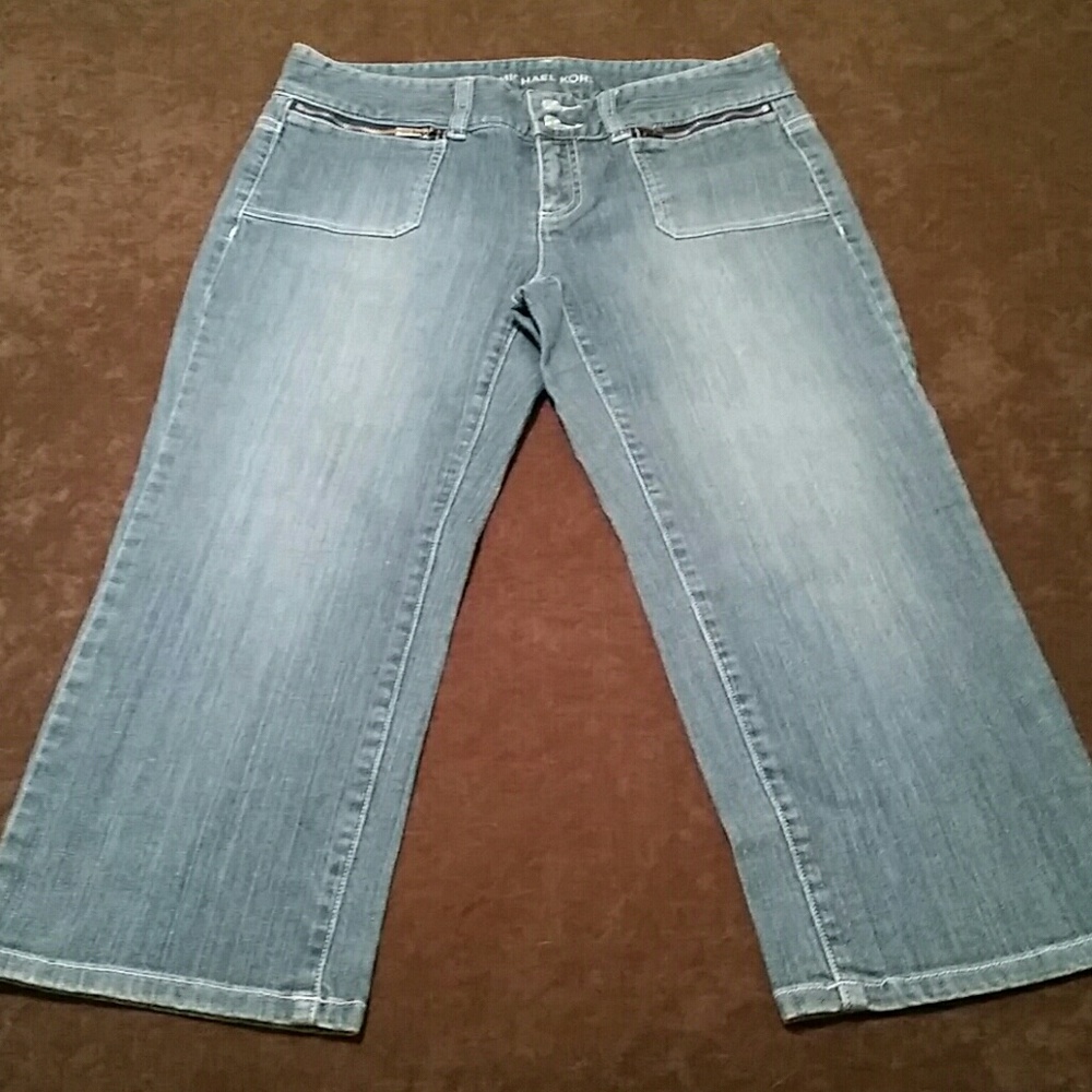 Michael Kors Light Blue Cropped Jeans